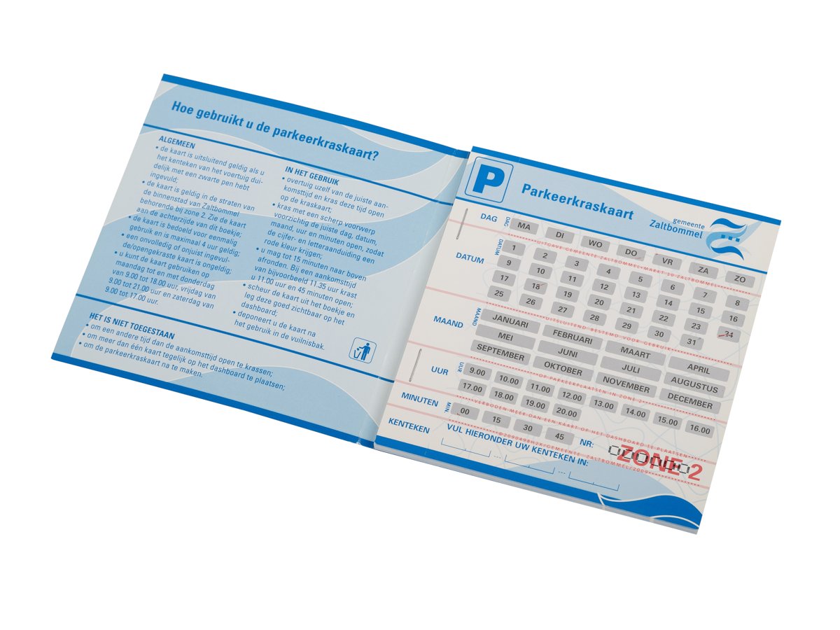 Scratch parking cards